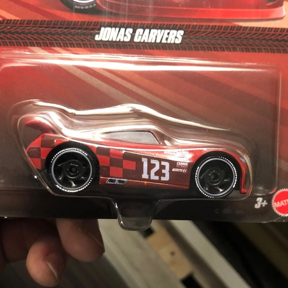 Pixar Cars Jonas Carvers Red Toy Car
